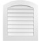 Ekena Millwork Arch Top Surface Mount PVC Gable Vent: Functional, w/ 3-1/2"W x 1"P Standard Frame, 26"W x 30"H GVPAR26X3001SF - alternate 1